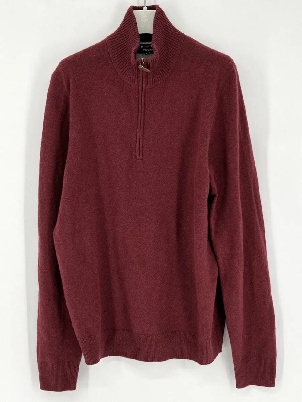 Nordstrom Men's Button 3/4 zip sweater, l/sleeve, 2XL, $60, B60